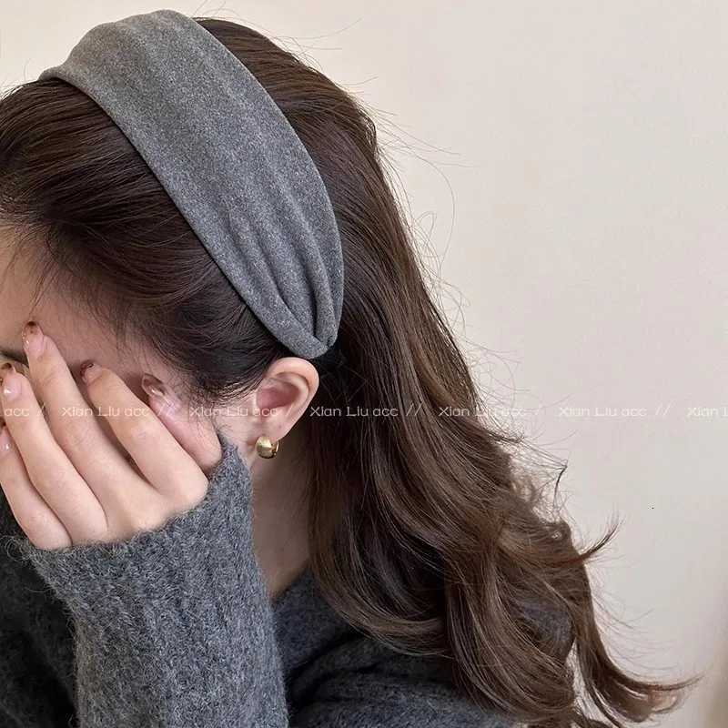 Vintage Solid Soft Cotton Hairband For Women Girls Sweet Hair Ornament Band Hair Hoop Hair Band Fashion Hair Accessories X250812
