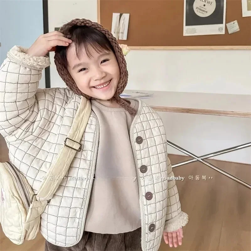 Autumn and Winter Childrens Clothing Childrens Winter Clothing Korean Style Cotton Jacket Girls Winter Jacket Cotton Jacket 250811