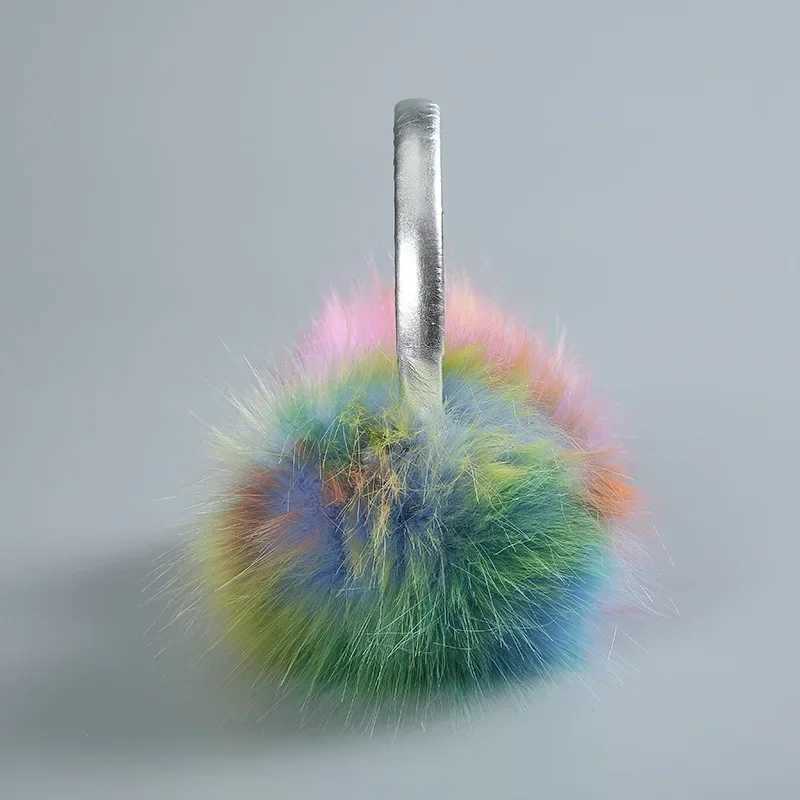 Colorful Warm Winter Earmuffs Fashion Color Cold-proof Imitation Rabbit Fur Top-mounted Fluffy Fairy Earmuffs Ear Muffs XJ250812