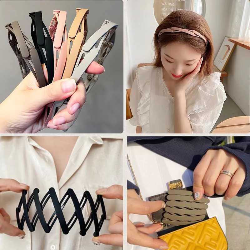 Portable Telescopic Bands Wen Korean Folding Haircard with Toothed Anti-Skid Face Wash Band Hair Accessories X250812