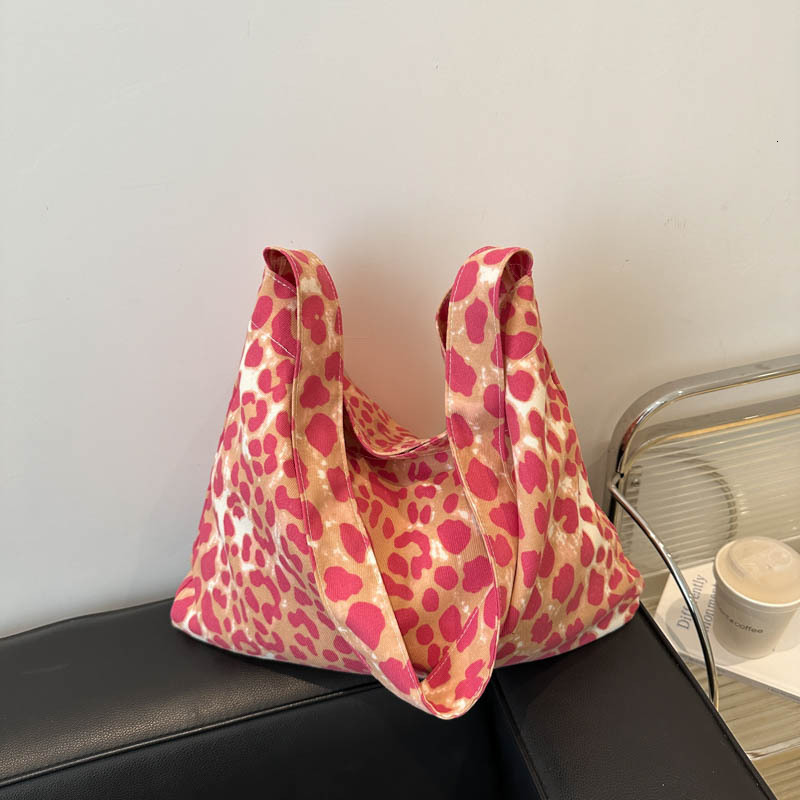 Korean Style Simple Large Capacity Autumn New Leopard Print Commuting Handbag Fashion Crossbody Underarm Shoulder Bag ddmymarket