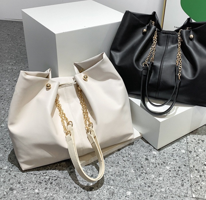 New Women's Soft Leather Large Capacity Tote Bag, High-end Style, Suitable College Students, Handheld and Shoulder Bag for Classes