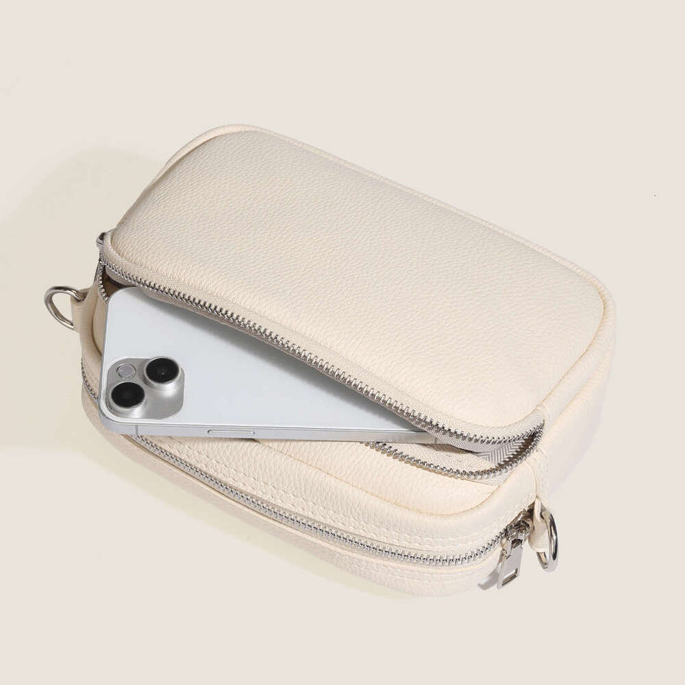 New Small Wide Strap Women's Single Shoulder Crossbody Square Bag Bohemian Multi-Pocket B5