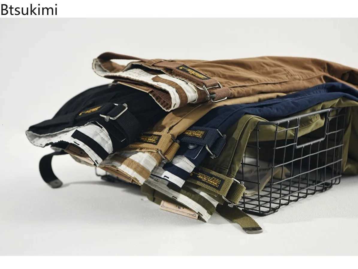 2025 Spring Autumn Mens 100% Cotton Cargo Pants Solid Casual Pants Fashion Big Pockets Baggy Trousers Harajuku Streetwear Men X250812