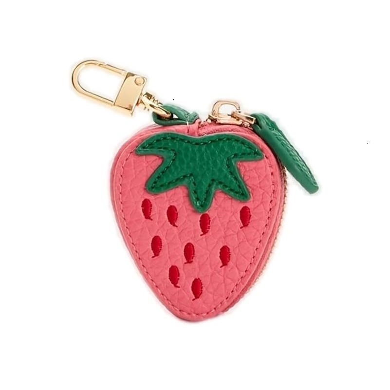 PU Leather Coin Purse Fruit Strawberry Lemon Mini Wallet Cute Hanging Multi-Functional Coin Bag 250726