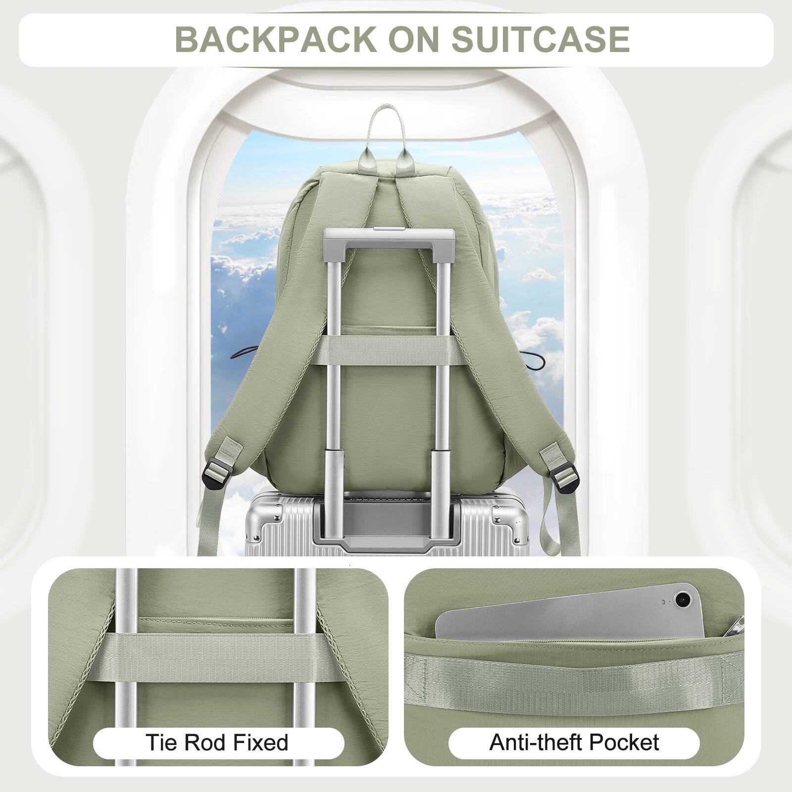 Laptop Backpacks 15.6 Inch College School Backpack Women Bag, Men Anti Theft Travel Work Daypack, Large Bookbags for Teens high-quality