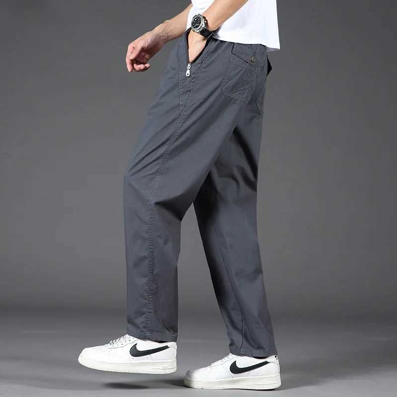 Summer New Mens Casual Pants Loose Straight-Leg W250812