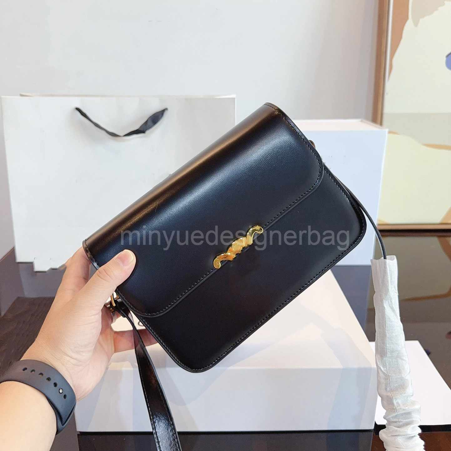 10A Designer Bag Shoulder bag mini bag Casual crossbody bags Women Genuine Leather denim Chain black handbag Classic teen ladies pink Underarm Saddle bag