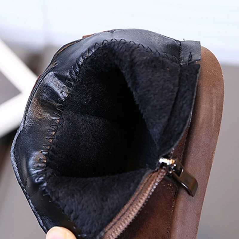 Children Casual Shoes Autumn Winter Baby Girls Boys Snow Boots Soft-soled Non-slip Kids Warm Plush Ankle Boots Outdoor Sneakers XJ250812