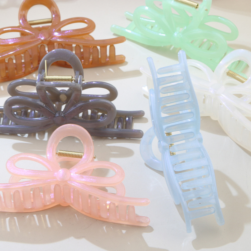 New High-End Bow Large Claw for Women, Back of Head Clip, Shark Clip Hair Accessory, Hairpin