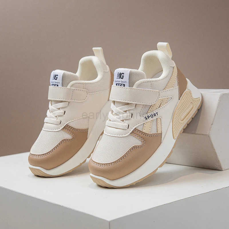 Kids Spring/autumn Fashionable Breathable Thick Sole Lightweight Sports Sneakers Baby Soft/Simple School Students Running Shoes T250812