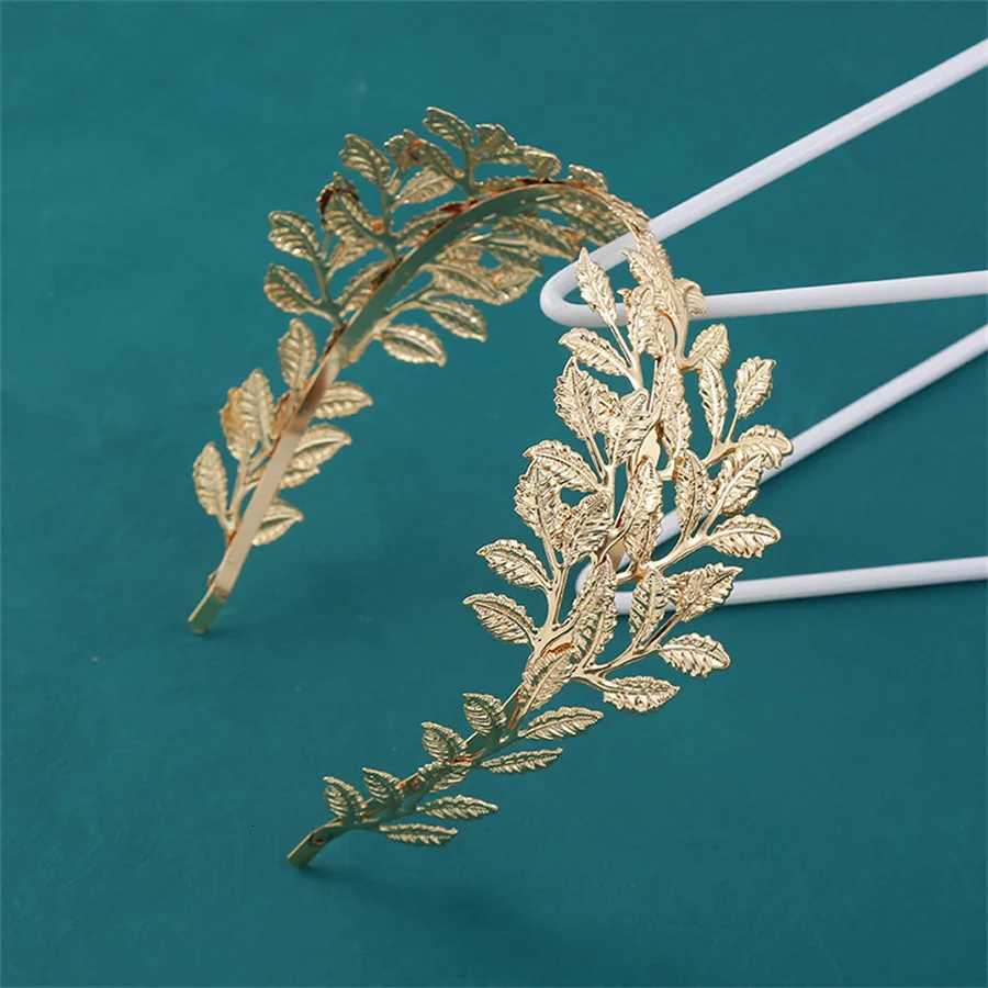 Fashionable Crystal Pearl Alloy Leaf Band for Women Romantic Wedding Elegant Bride Wedding Photography Hair Accessories X250812