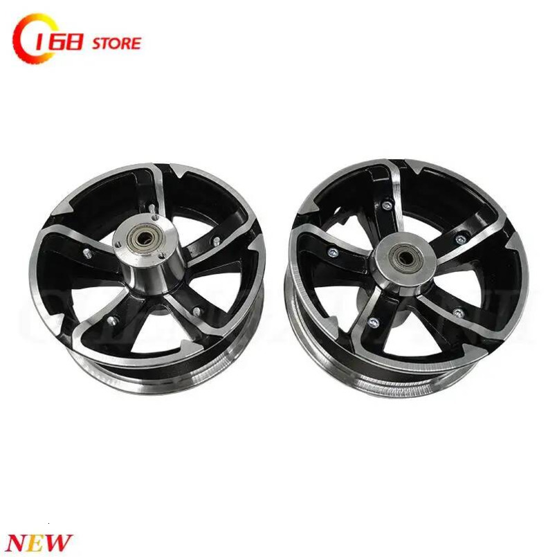 11 Inch 90/65-6.5 Rim for Electric Scooter Front and Rear Wheels with Disc Brakes, Aluminum Alloy Split Hub
