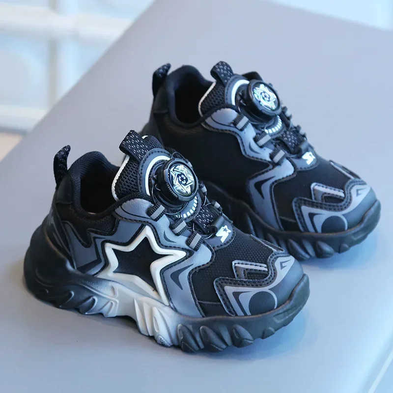 Boys Shoes Baby Girls New Spring Summer Rotating Button Children Sports Shoes Infant Kids Mesh Soft Breathable Casual Daddy Shoe T250812