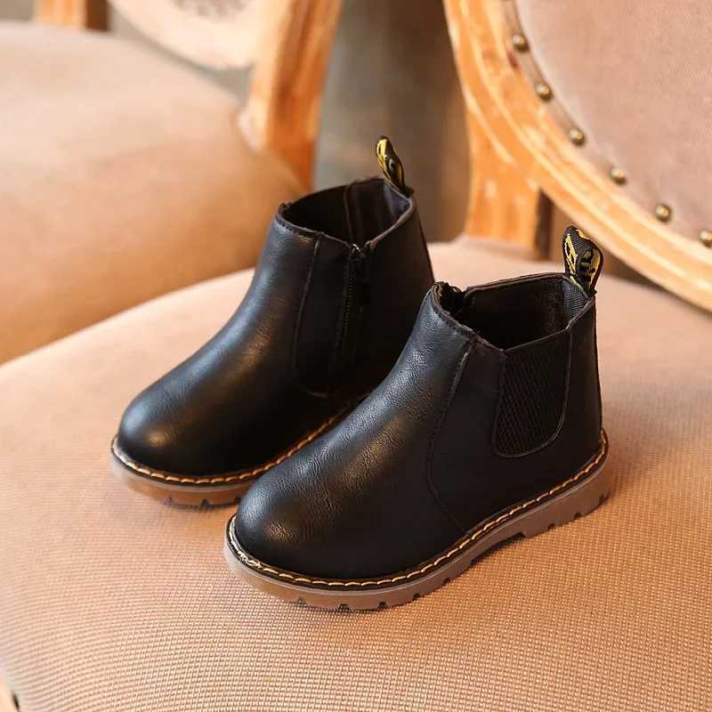 Childrens Boots for Boys Girls Toddlers Little Kids Fashion Classic Ankle Boots Warm Rubber Chelsea Boots British Style 21-36 XJ250812