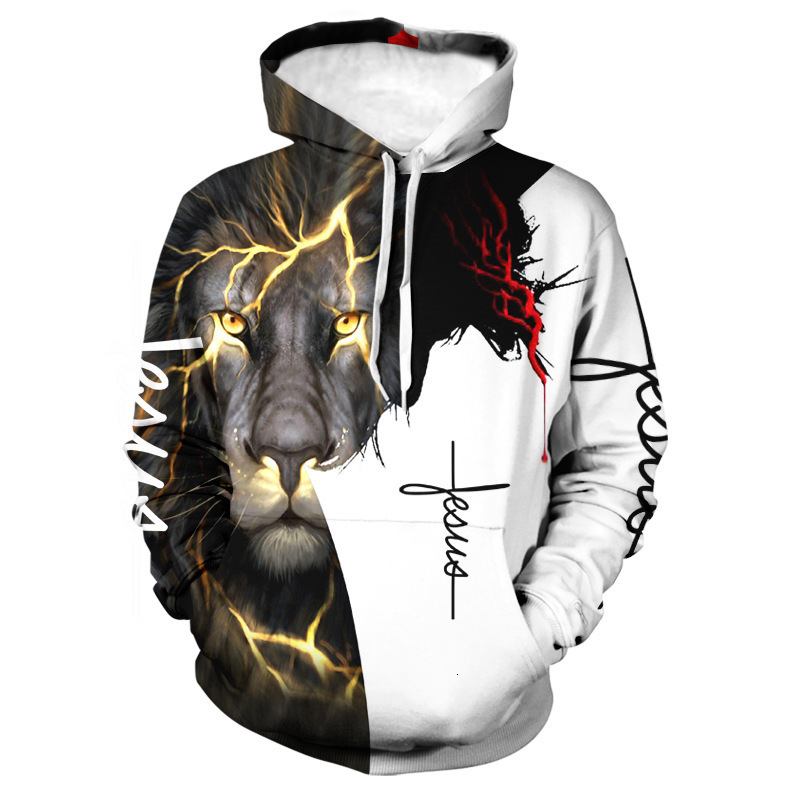 New Hooded 3D Printed Clothes Couple Style Men's Sweatshirt