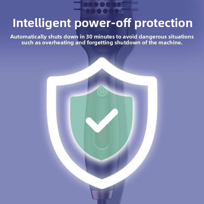 Small Iron Roller Brush Wave Curling Straightening Curler Non-Damaging Negative-Ion Hair Styling Tool