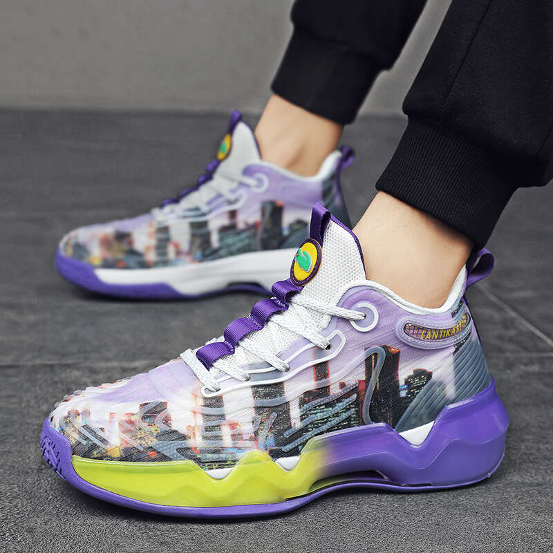 free shipping basketball for men and women carbon plate pollen cement floor combat boots student hightop practical competition sports shoes