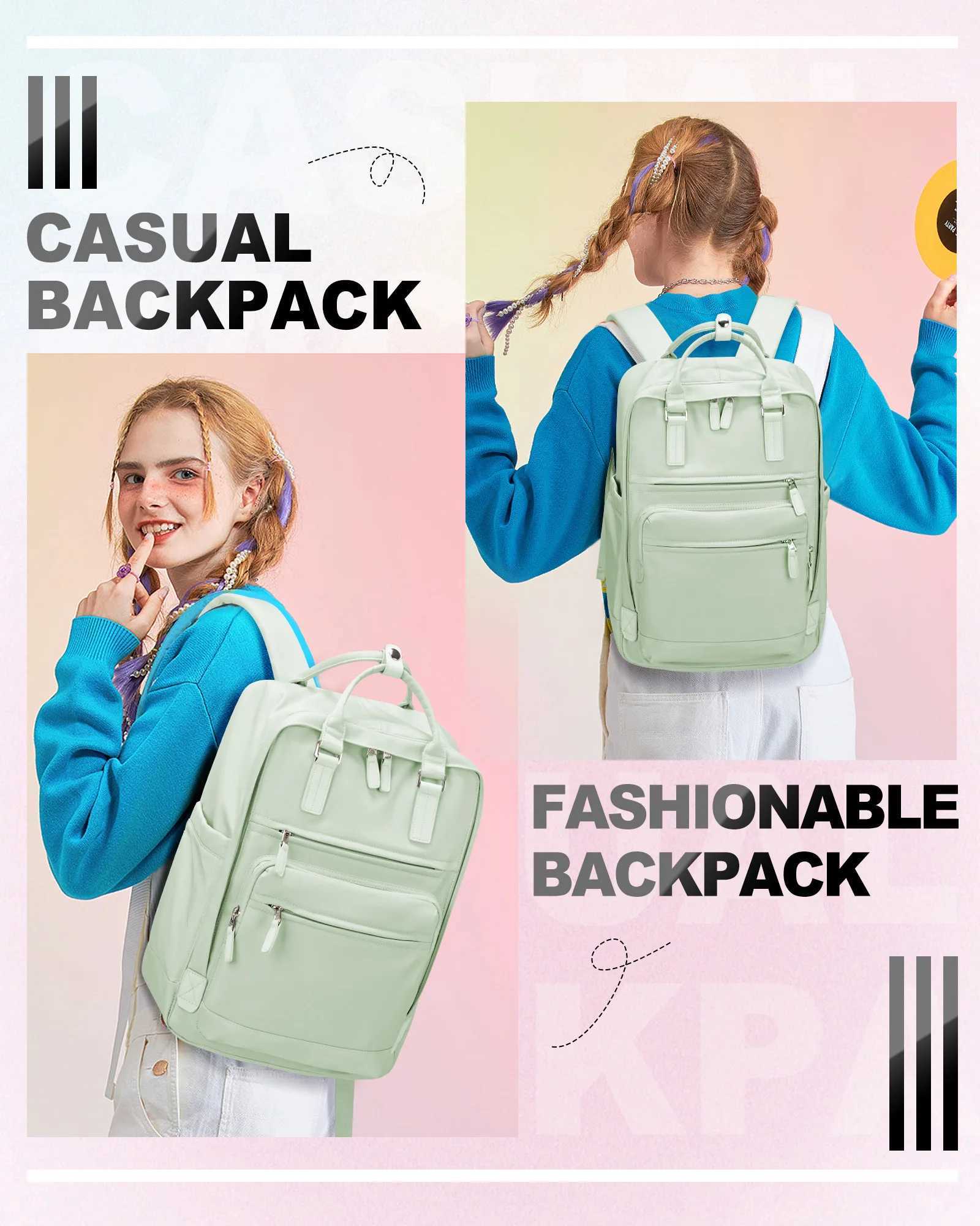 Travel backpack ladies large capacity short-distance travel bag college students computer backpack duffel bag multi-color Y250811