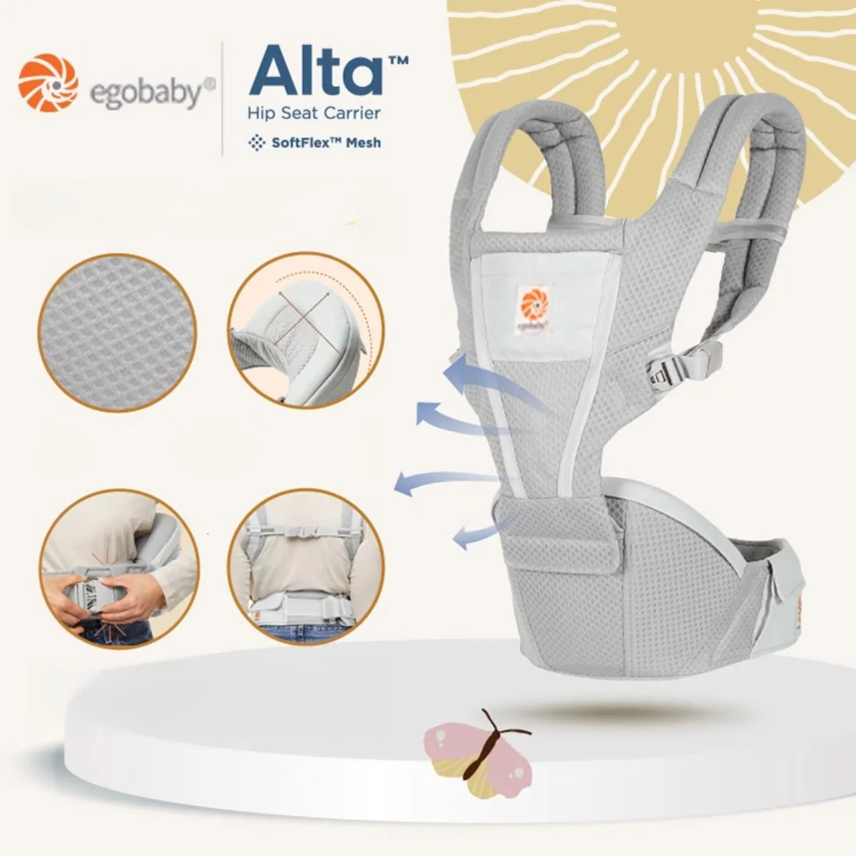 3 in 1 Baby s Breathable Bag Wrap Toddler Backpack born Adjustable Sling Hip Seat Bags 250725