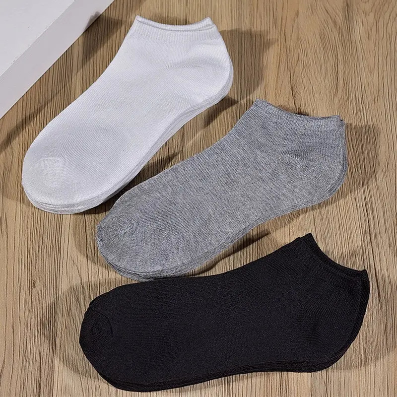5 Pairs of Womensmens Boat Socks Invisible Low Cut Anti Slip Summer No Show Ankle Solid Color Casual Breathable 250805