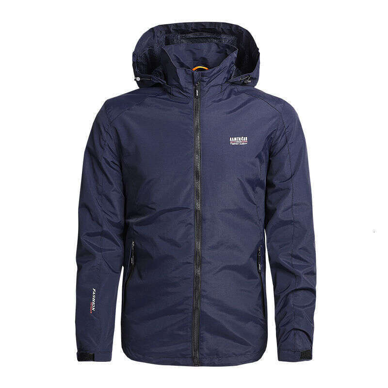 Spring and Autumn New Men's Casual Loose Large Size Outdoor Waterproof Breathable Quick-Dry Windbreaker Jacket