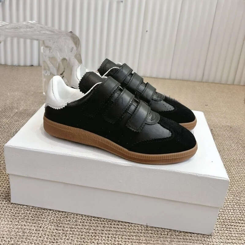 Isabelle Marants Shoe Designer Trainer Velcro Sneakers Women Casual Shoes Flat Breathable Versatile Soft Sole Non-Slip Wear-Resistant Sports Mens Training Shoes