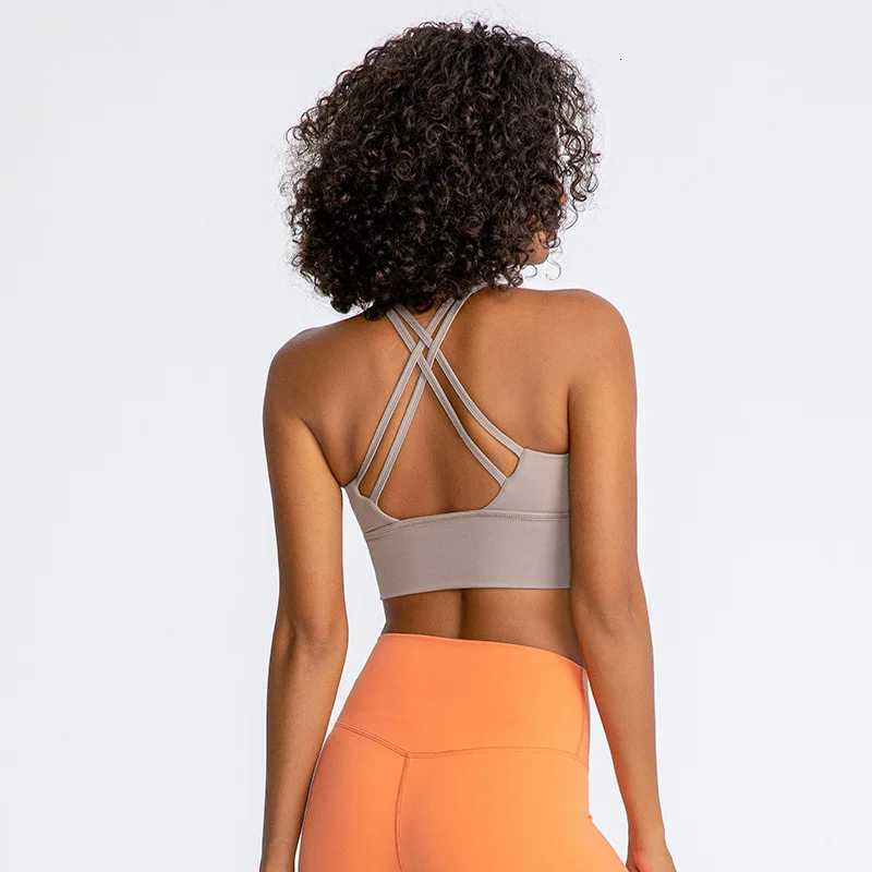 Womens Summer Fashion Soft Compression Sports Bra Jogging Gym Wear Stretch Sport Top Seamless Athletic Vest Bra Z250812