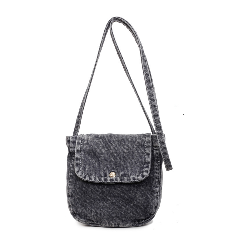 Denim for Women New Fashion Single Shoulder Crossbody Casual High-end Bucket Small Bag