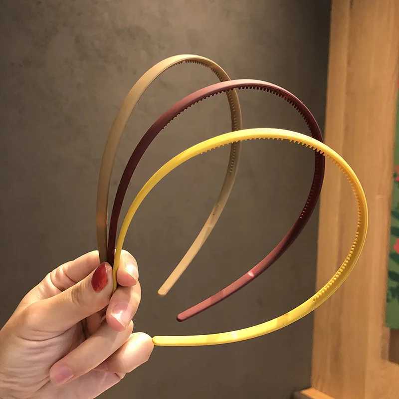 Fashion Wen Solid Band Bezel for Hair Plastic Hair Bands Hair Hoop Girls Simple Scrub Bands Hairband Hair Accessories X250812