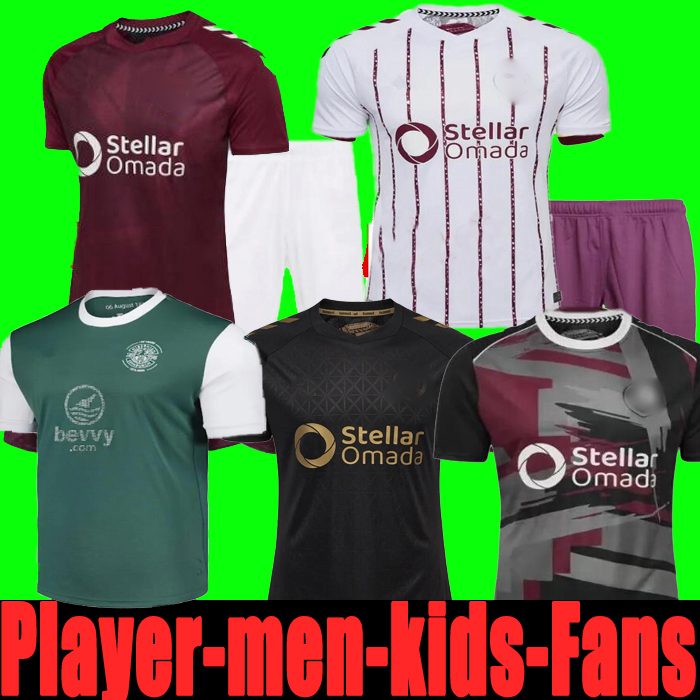 25 26 Heart of MidlothianESS Soccer Jerseys Hearts Home Fans BOYCE SHANKLAND DEVLIN VARGAS 2025 2026 McKay Mens kids kit socks full sets Football Shirts Hibernianess