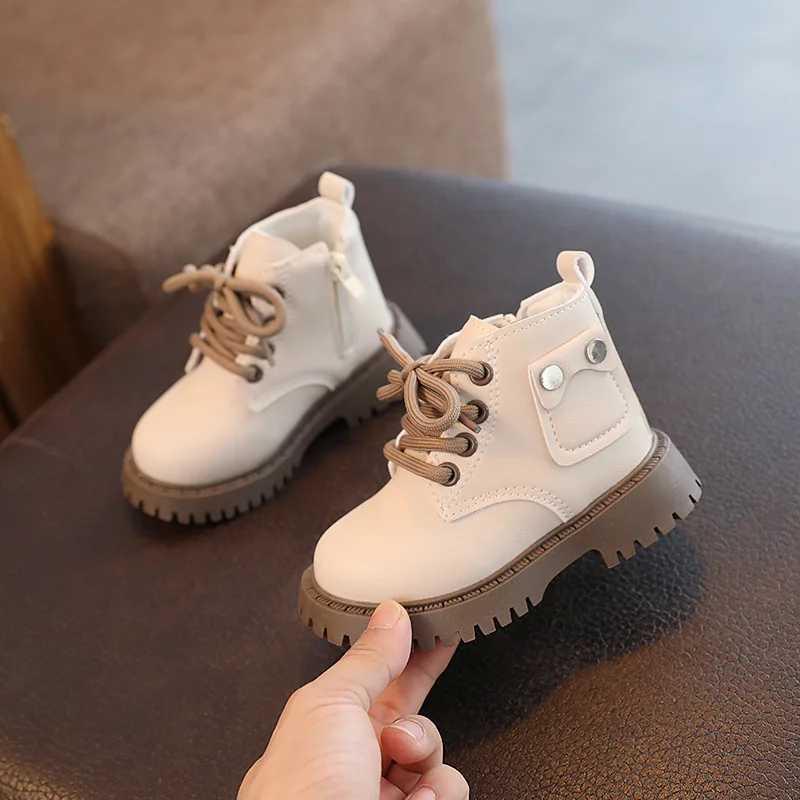100% Cotton Shoes for Girls Fashion Front Lace Up Soft Sole Anti-Slip Warm Snow Boots XJ250812