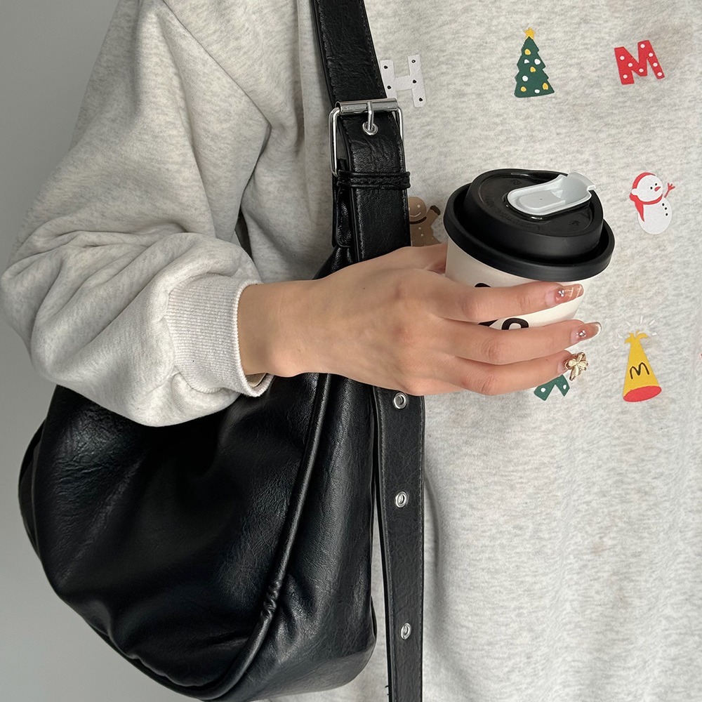 Korean Style Textured Large Capacity Crossbody for Women New Fashion Shoulder Niche Versatile Tote Bag ddmymarket