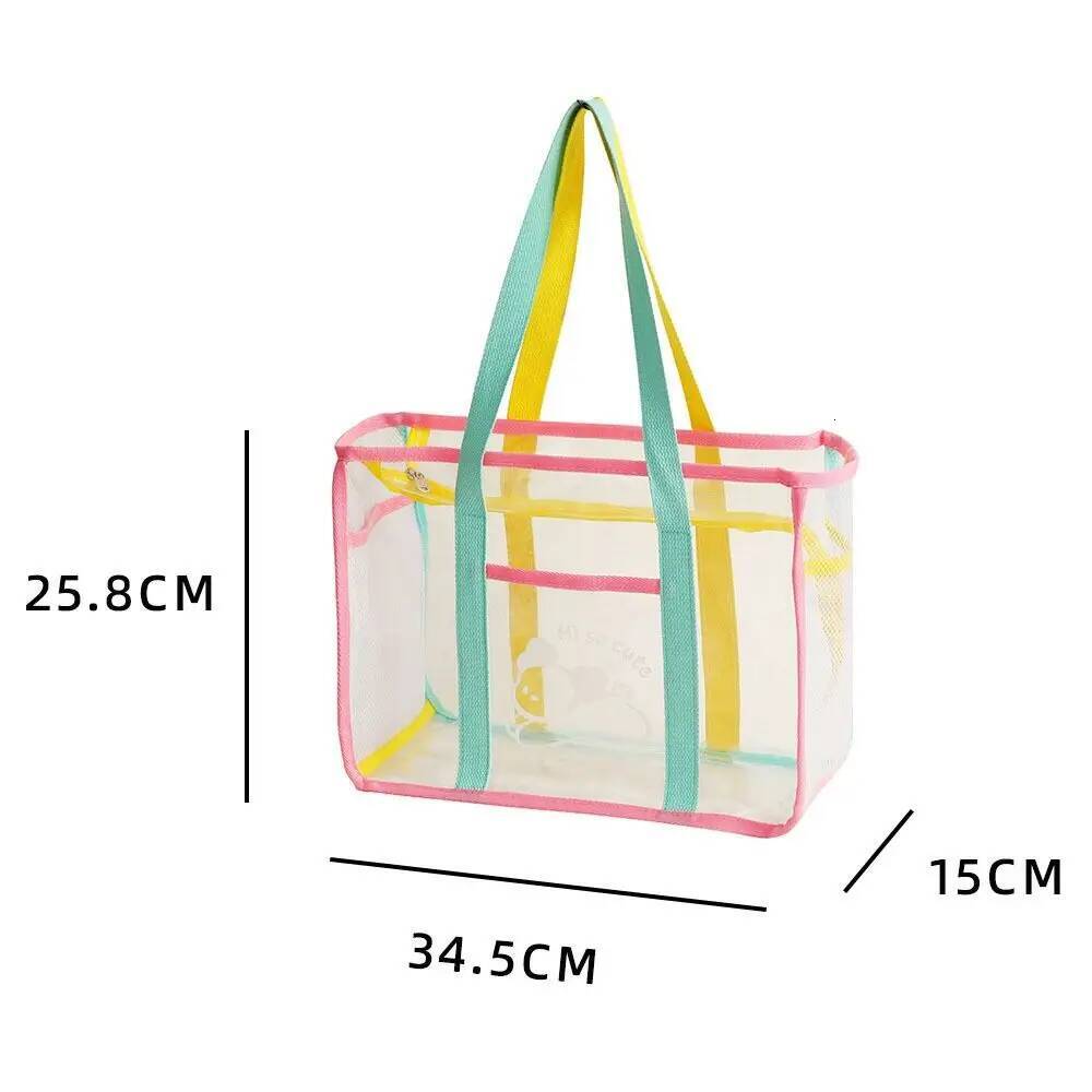 PVC Transparent Beach Single Shoulder Women Handbags Storage Bag