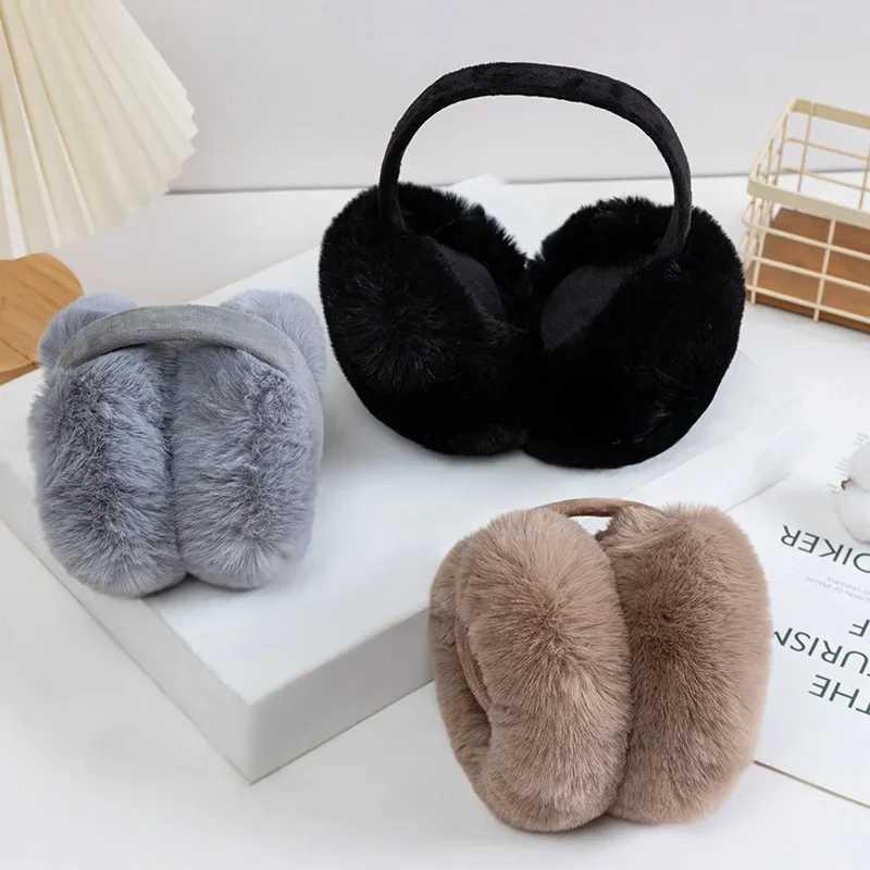 Winter Ear Muffs Warm Earflaps Foldable Plush Earmuffs for Women Fluffy Cozy Earmuffs Plush Ear Warmers Girls Fluffy Ear Muffs XJ250812