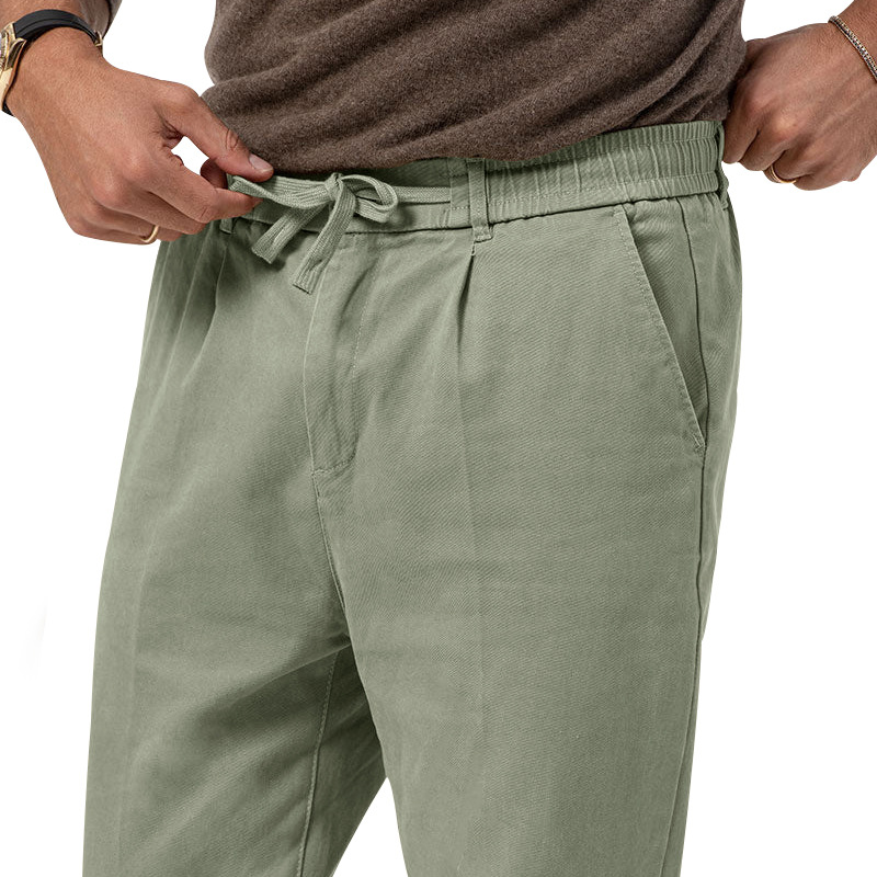 Pants mens large-sized casual pants, men's trendy business casual long pants, spring and autumn new straight-leg solid-color dress pants for men 