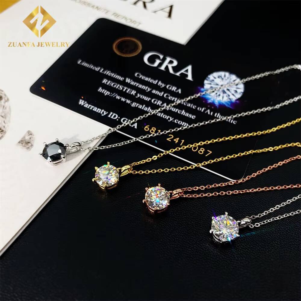 7.5mm Diamond 925 Sterling Silver VVS D Moissanite 6Prongs Ear Studs Pendant Necklace Men Women Jewelry Hip Hop Stud Earrings