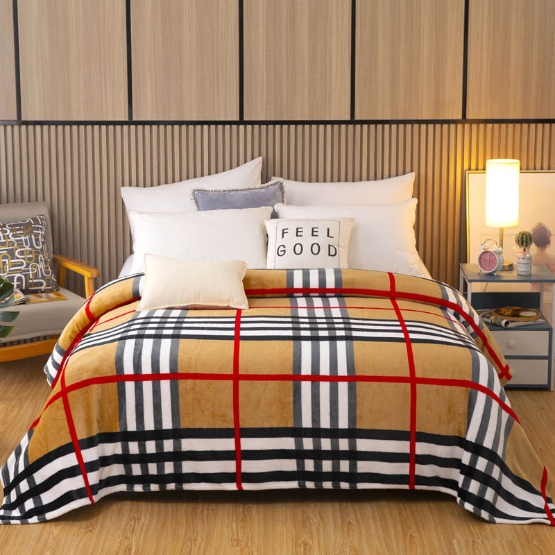 Fleece Blanket Air Conditioning Children's Lunch Break Thickened Coral Velvet Gift Throw Blanket
