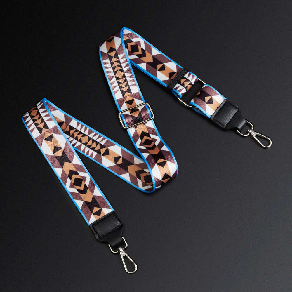 Spare Woven 3.7Cm 1.0Inch Semi-Thick Jacquard Bag Strap Crossbody Single Shoulder Ethnic Style B5