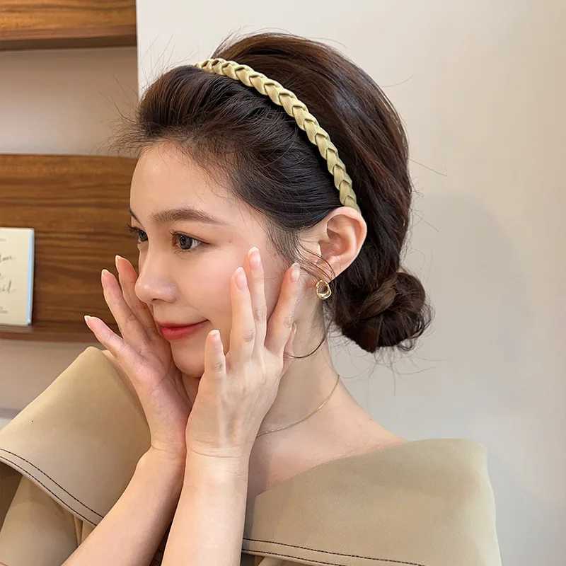 100% Woven Fabric Band Solid Thin Band Double Bohen Anti-Slip Band Bandwidth Bezel Hoop Girl Hair Accessories X250812