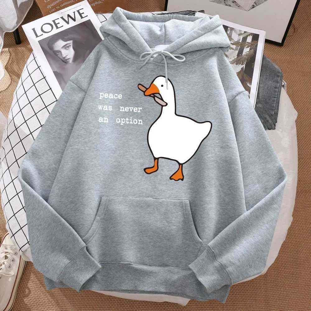 Peace Was Never An Option Printed Sweatshirt Men Street Oversize Autumn Hooded Hipster Soft Hoodies Hip Hop Warm Sportswears Y250811