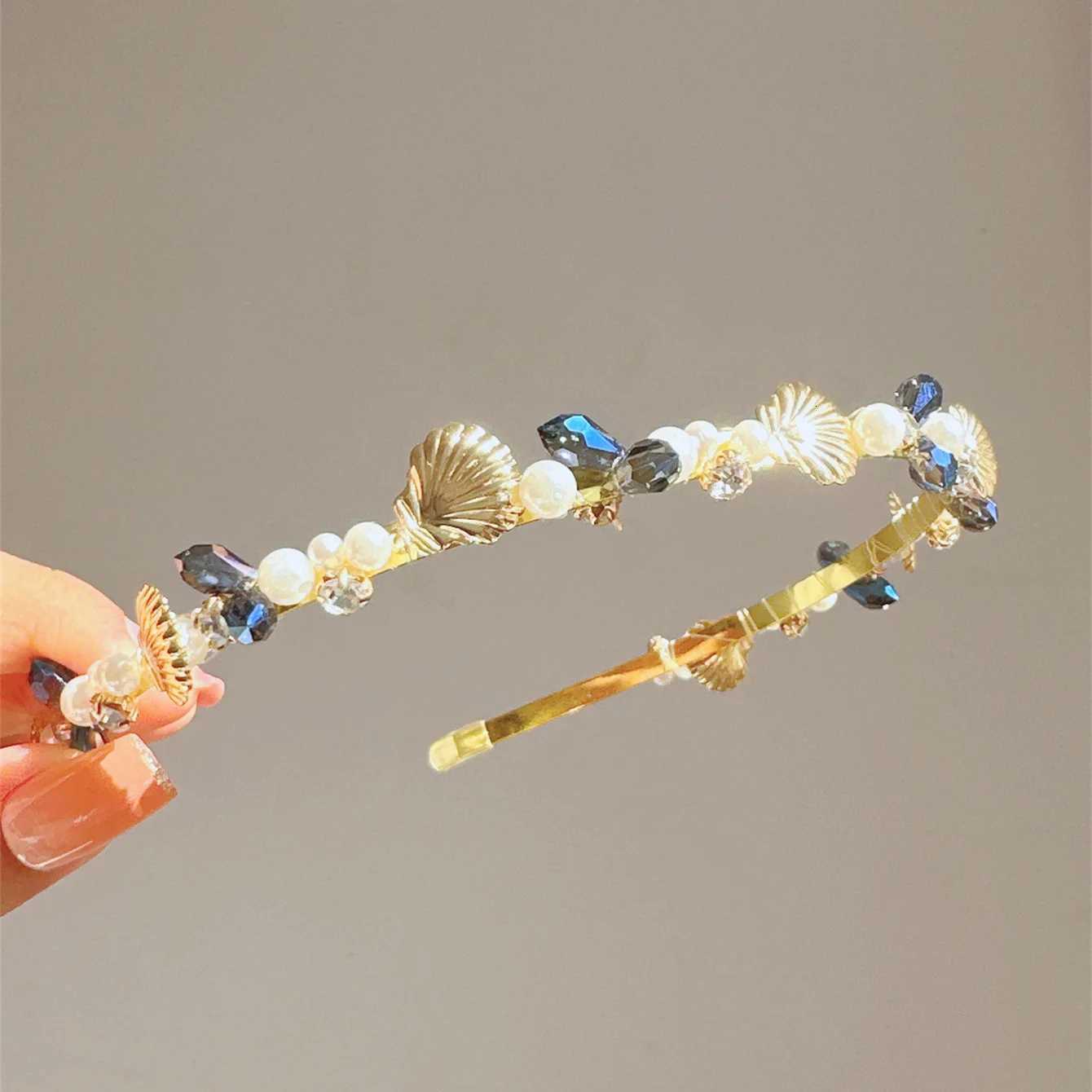 Korean Fashion Crystal Rhinestone Band Elegant Band Banquet Hair Hoop Suitable for Ladies Face Washing Wear X250812