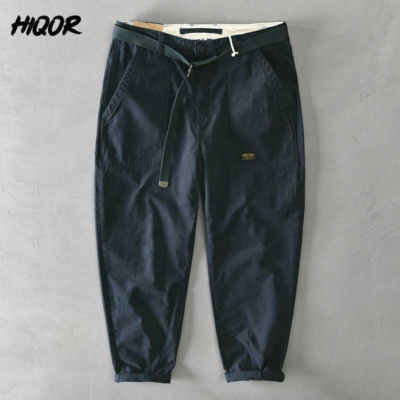 2024 Spring Autumn Cotton Men Cargo Pants Male Casual Loose Pants Man Big Pocket Trousers Fashion Khaki Harajuku Streetwear Male X250812