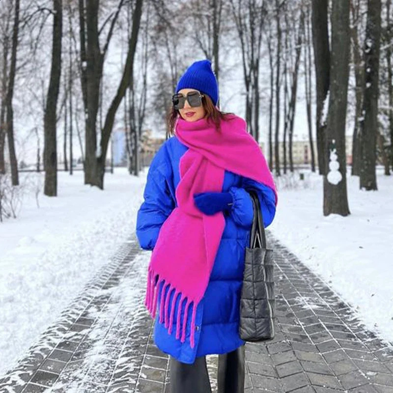 2025 Latest Womens Fall Winter Long Scarf Wool Red Green Christmas Scarf Style Warm Soft Chunky Wrap Shawl Scarves 250812