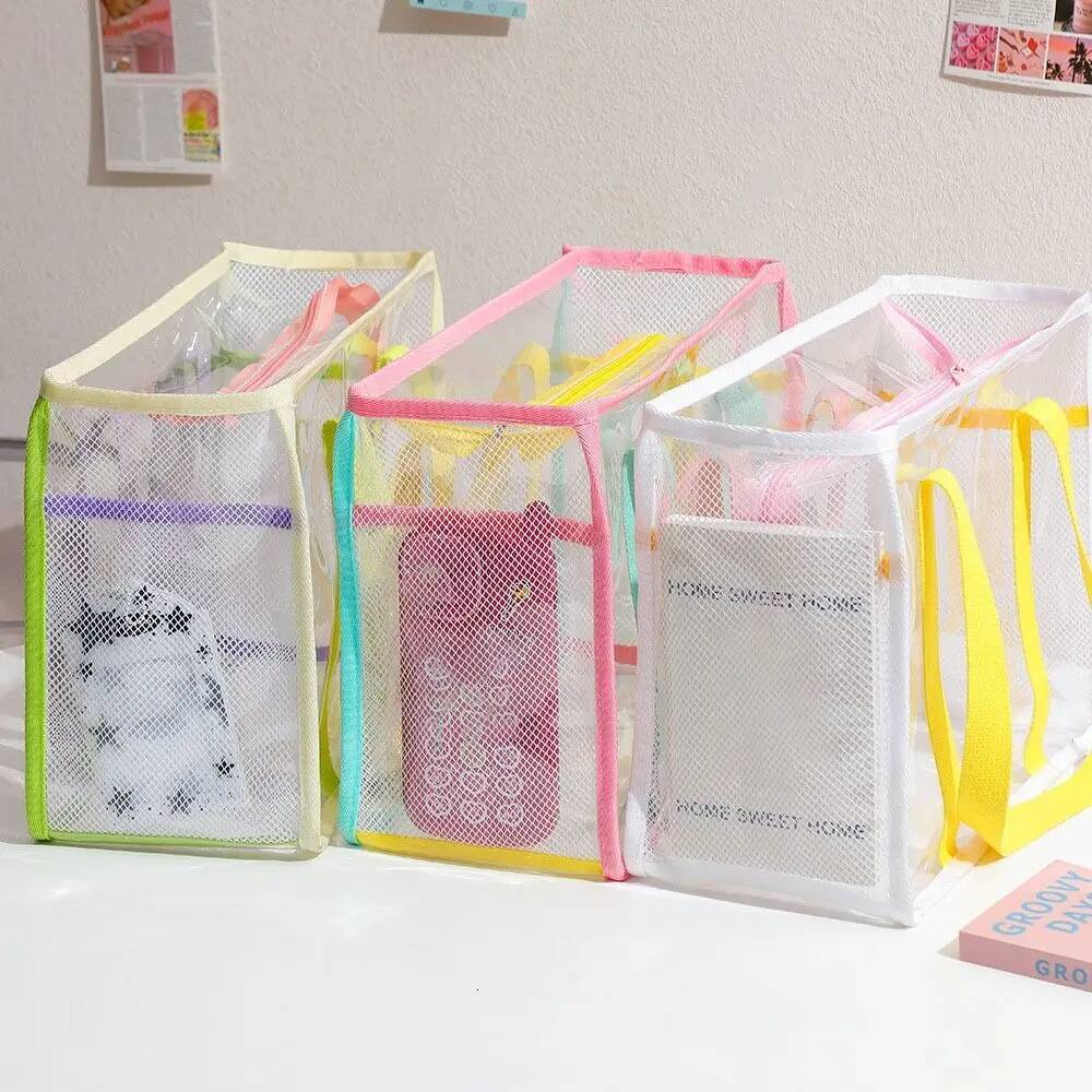 PVC Transparent Beach Single Shoulder Women Handbags Storage Bag