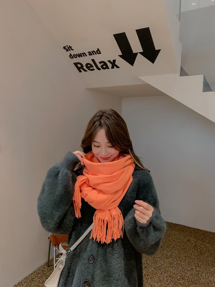 T1420 cashmere scarf women's winter warm