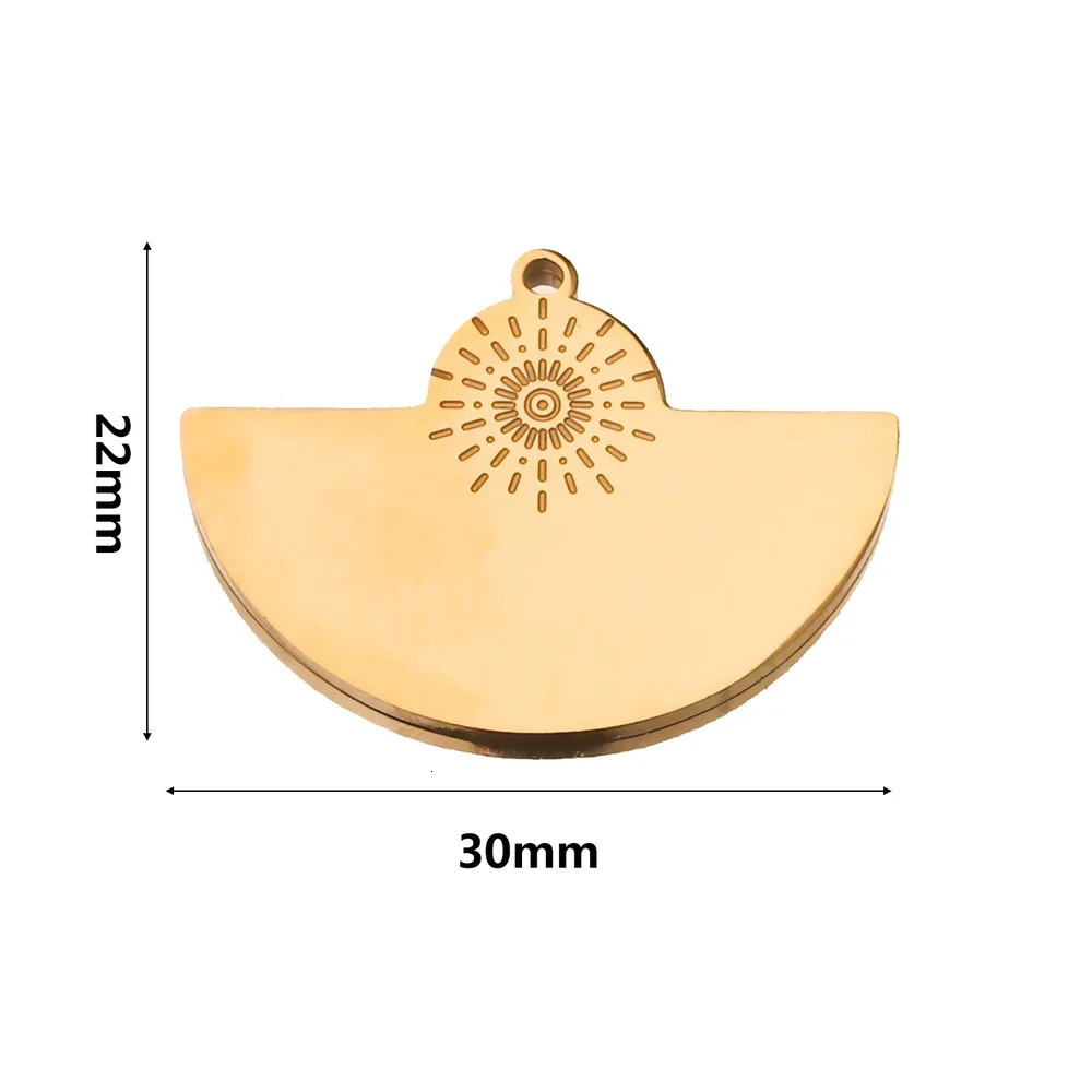 5pcs Stainless Steel Teardrop Bohemia Charm Pendants gold-plated Waterdrop DIY Connectors Dangle Earring Necklace Making 250807