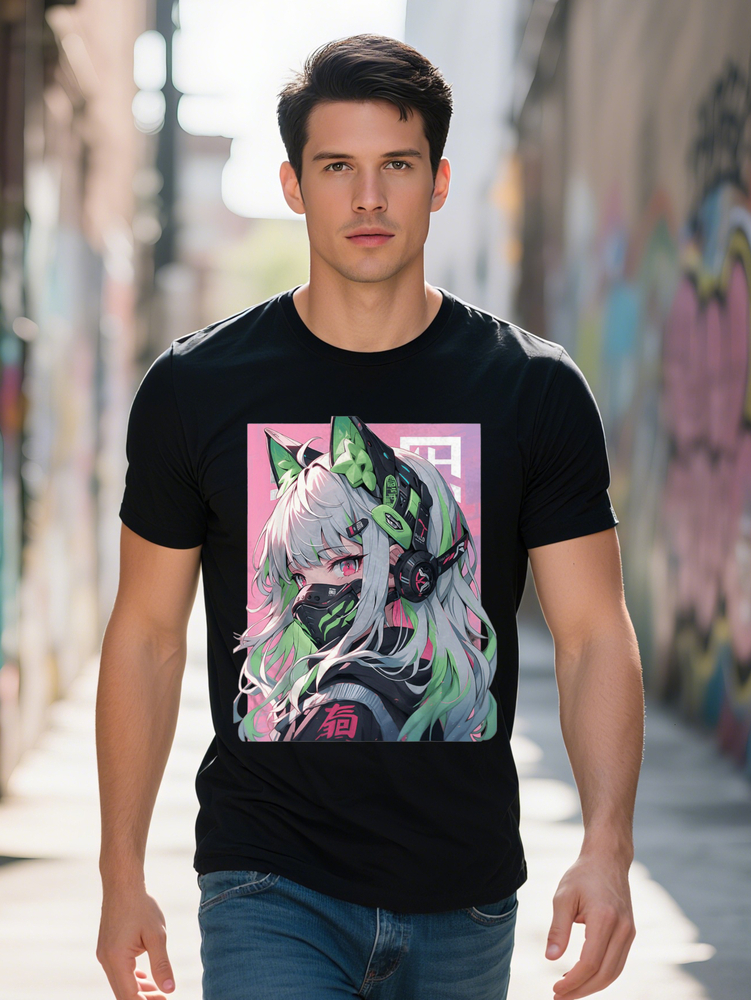 Manga Anime Aesthetic Cyberpunk Techwear Haruku Selected Fun Design DIY Pure Cotton Rich Patterns Soft