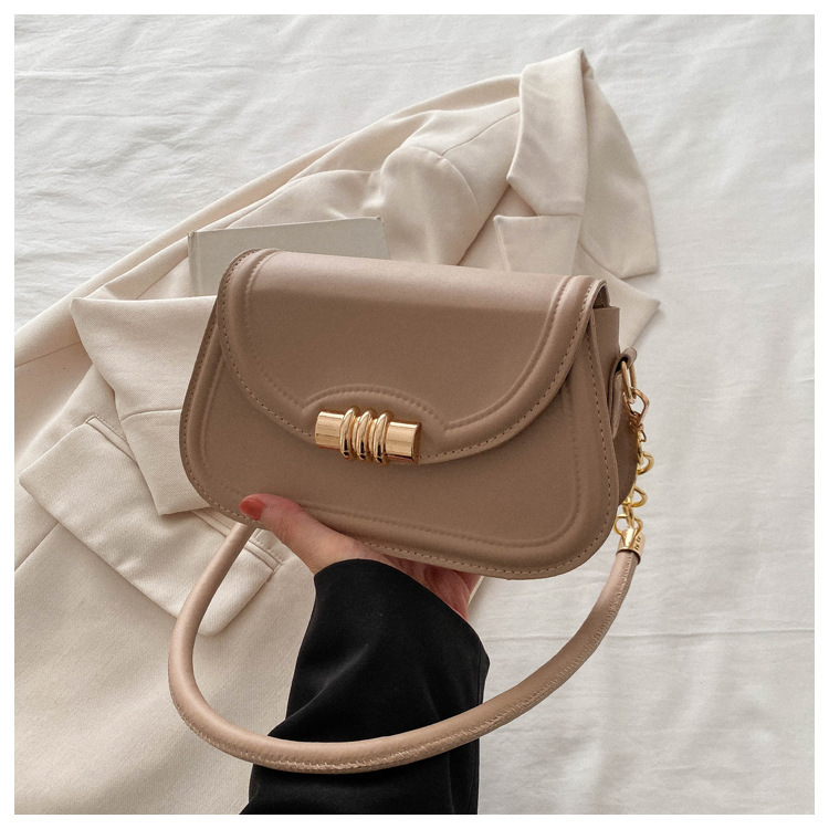 Textured Solid Color New Winter Fashion Casual Crossbody Shoulder Underarm Chain Small Square Women s Bag ddmymarket