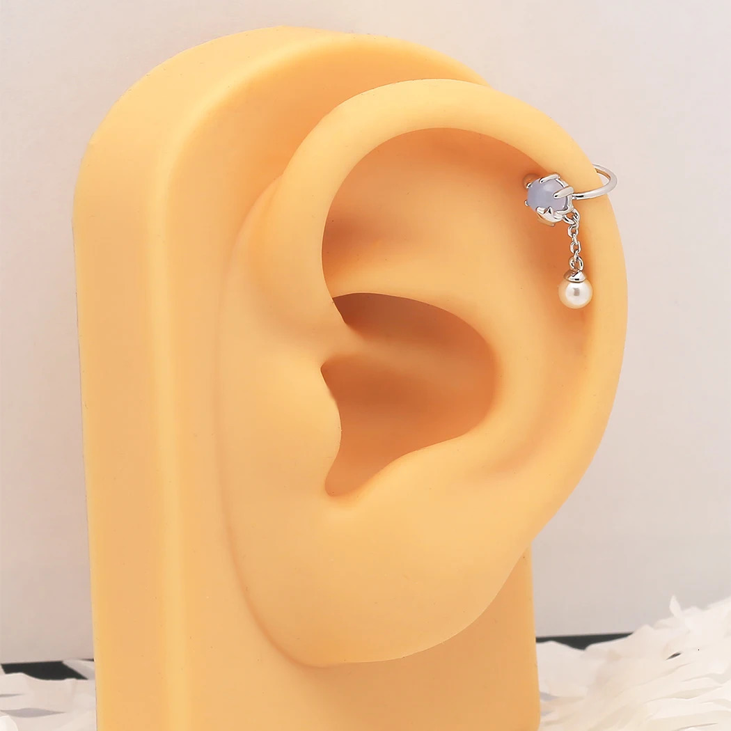 JHJT Nose Ring Piercing False Earring Rings Studs Nose Cuff Women Clip Body Jewelry 250807